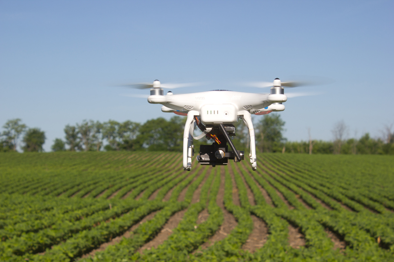 skymatics drone field crop loss